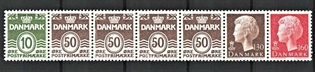 FRIMÆRKER DANMARK | 1981 - AFA HS 4 - Hæftesammentryk - Enkeltstribe - Postfrisk